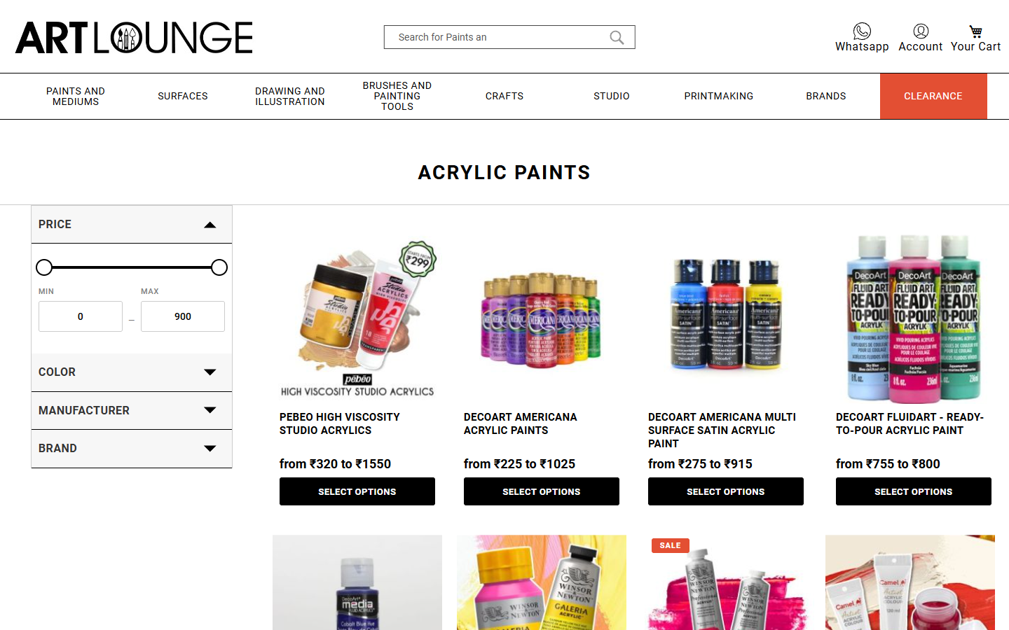 Consistent product card grid